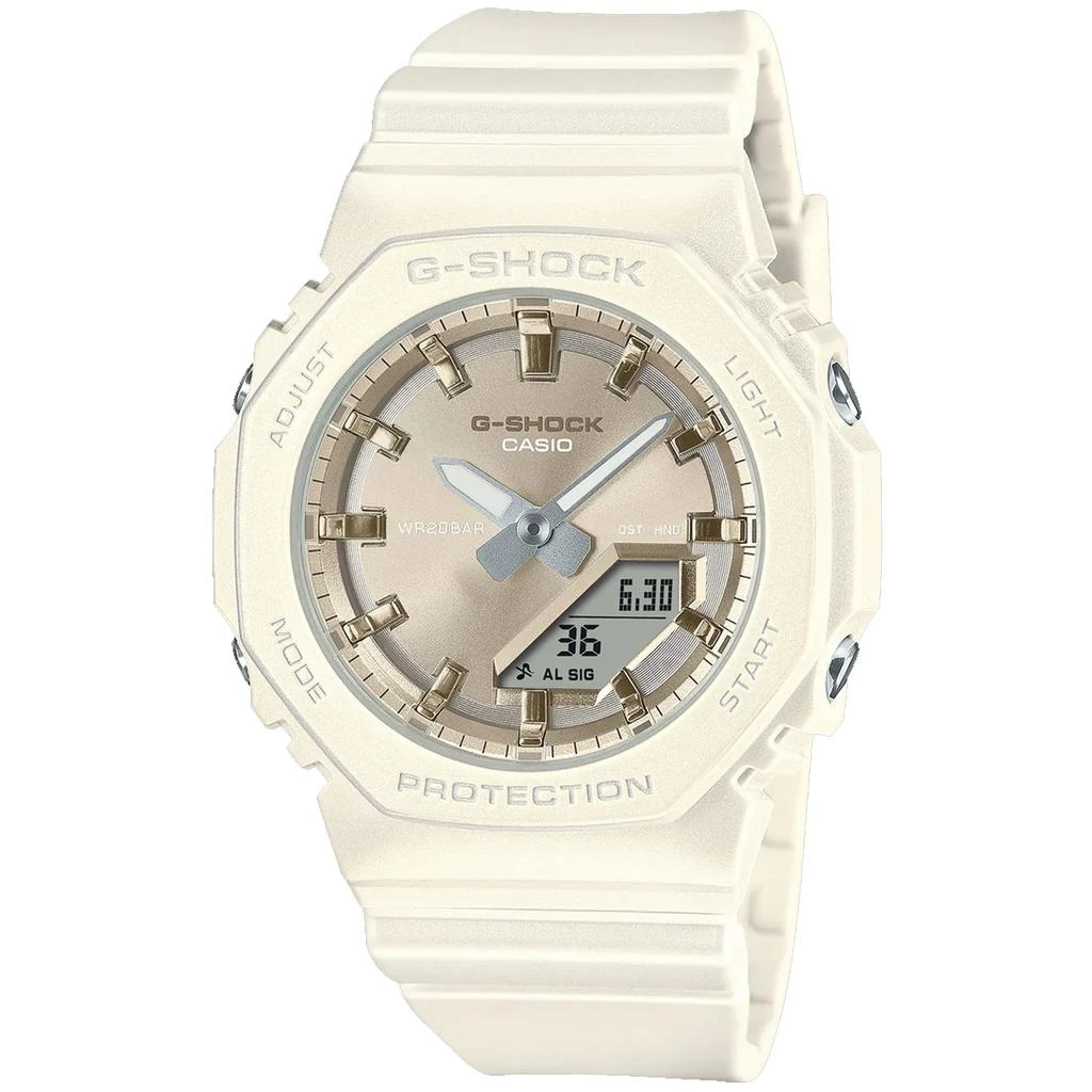 Casio Women's G-Shock 2100 Series Cream Dial Watch 1