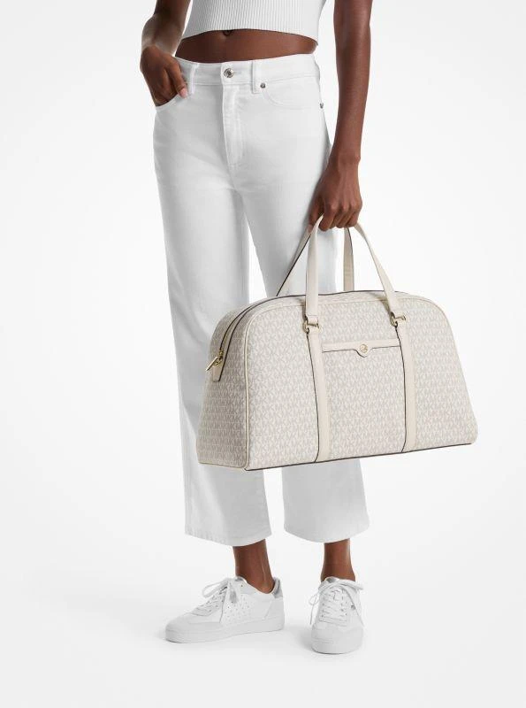 Michael Kors Jet Set Travel Extra-Large Signature Logo Weekender Bag 4