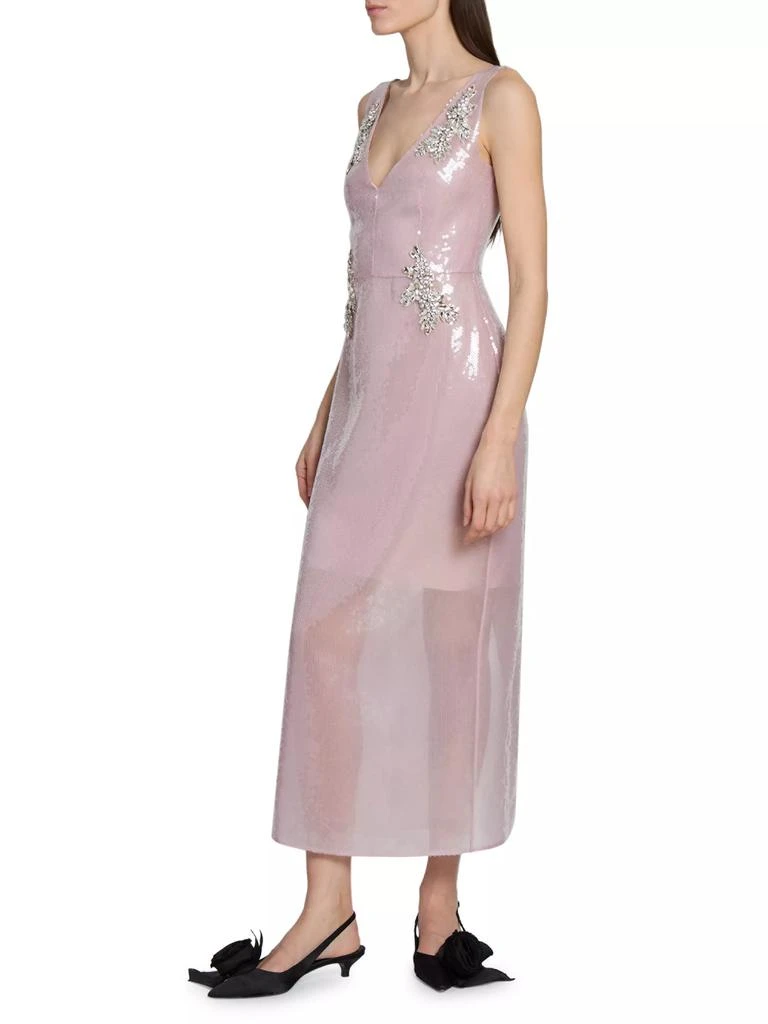 Erdem Sequin Embellished V-Neck Maxi Dress 2