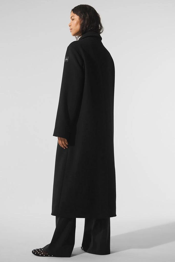 Alo Wool Metro Long Coat - Black 4
