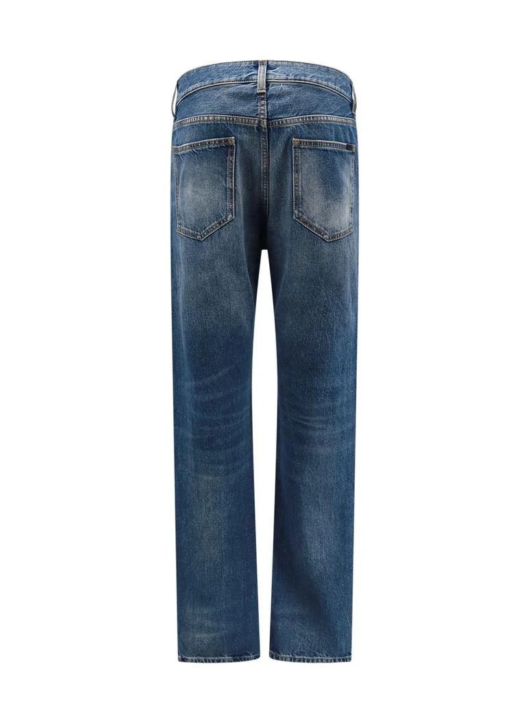 Saint Laurent Biologic cotton jeans with back logo patch 2