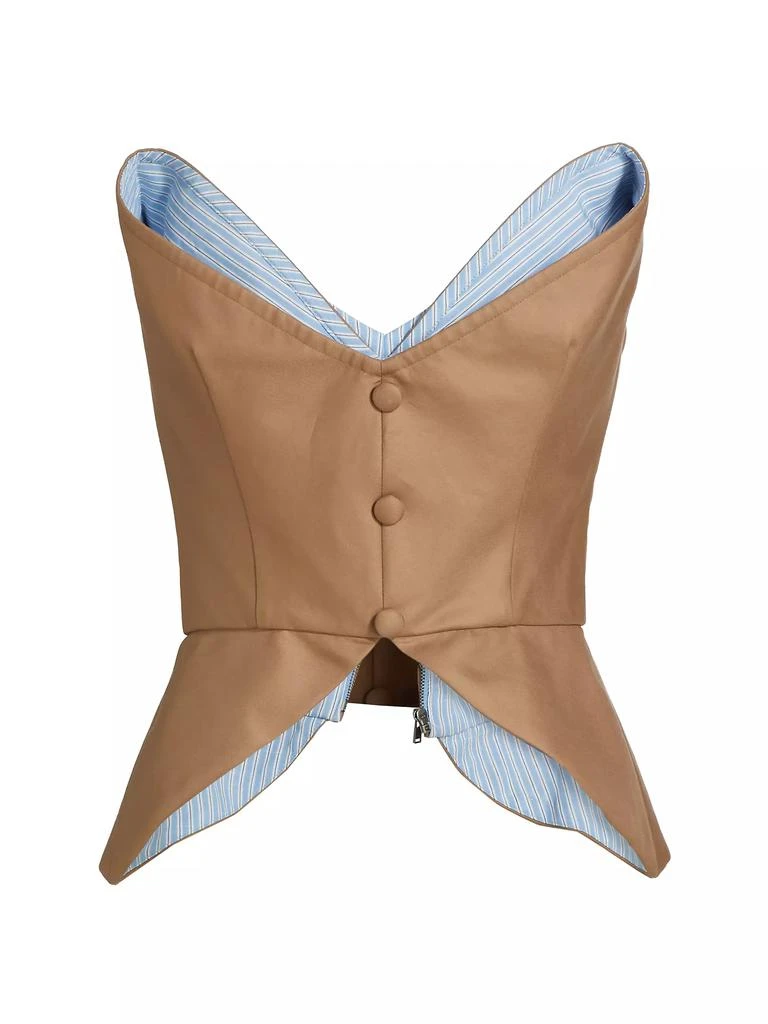 Rosie Assoulin Mother Of Buttons Bodice Top 1