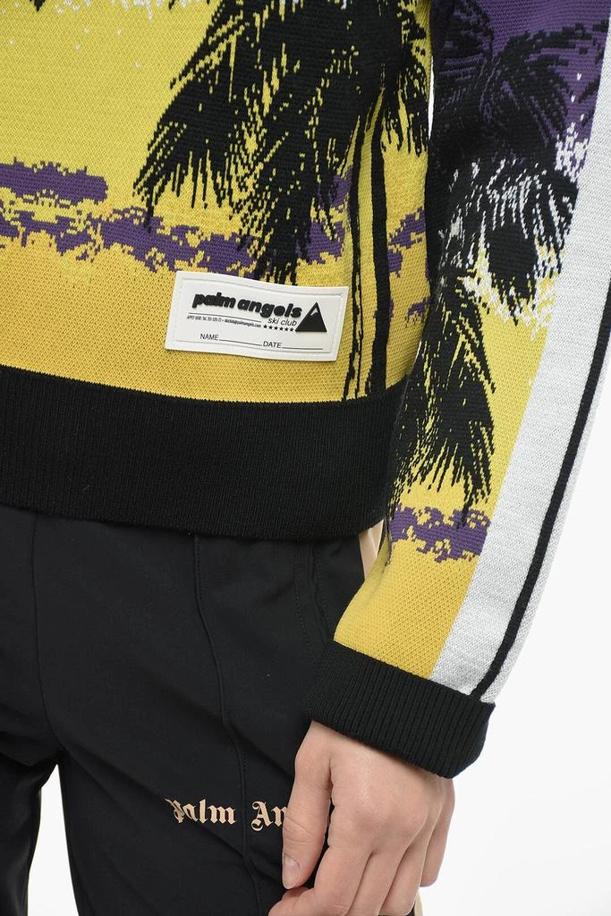 Palm Angels Plant Motif Turtleneck Sweater 3