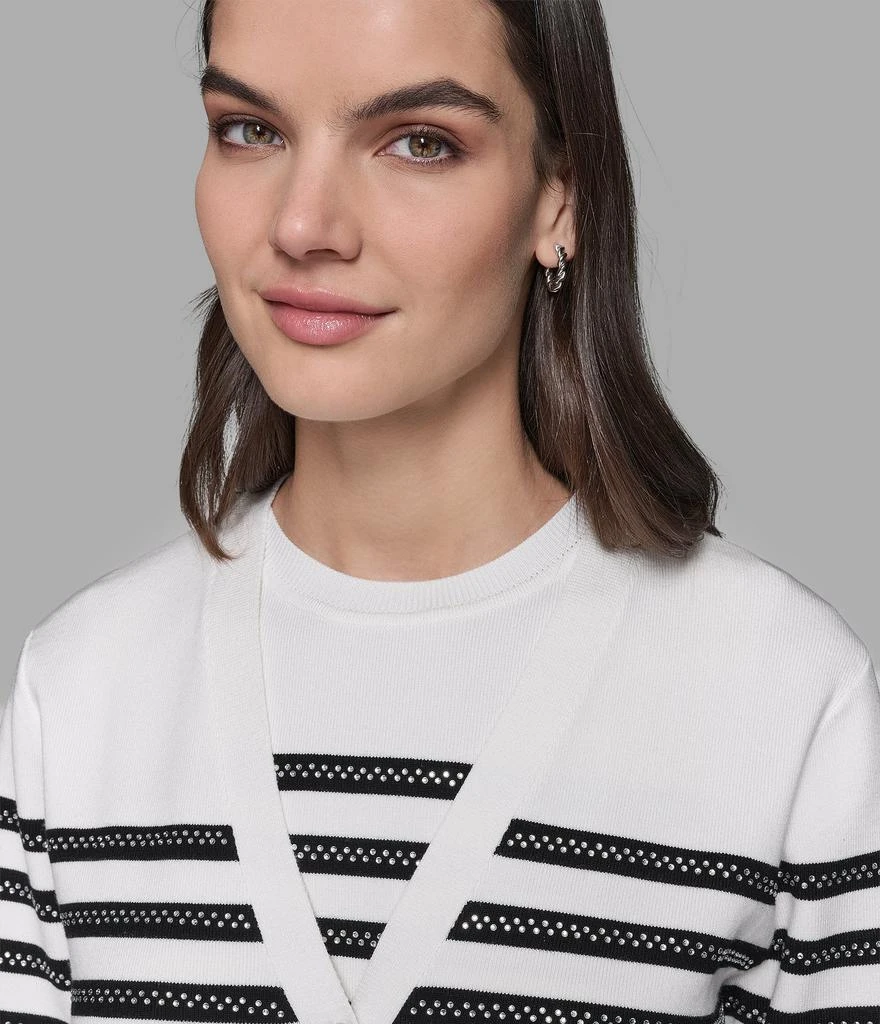 Karl Lagerfeld Paris CAPSULE STRIPED CARDIGAN 5