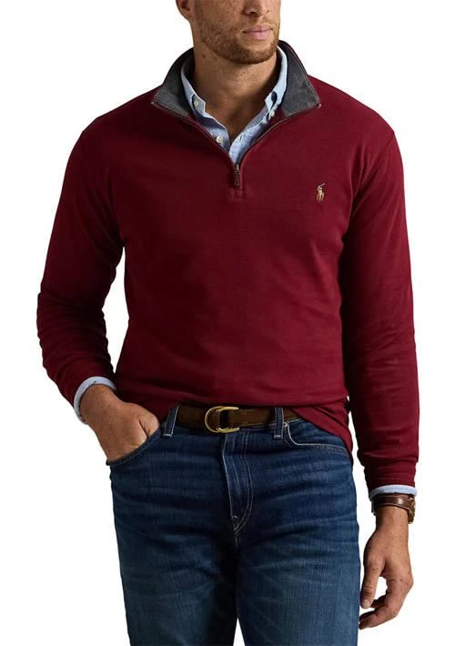 Ralph Lauren Ralph Lauren Big Tall Estate Rib Quarter Zip Pullover 1