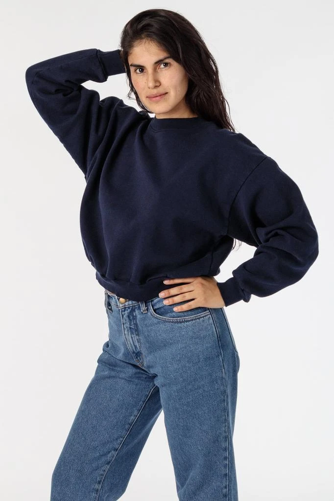 Los Angeles Apparel HF06 - Heavy Fleece Cropped Mock Neck Pullover (Garment Dye 2) 17