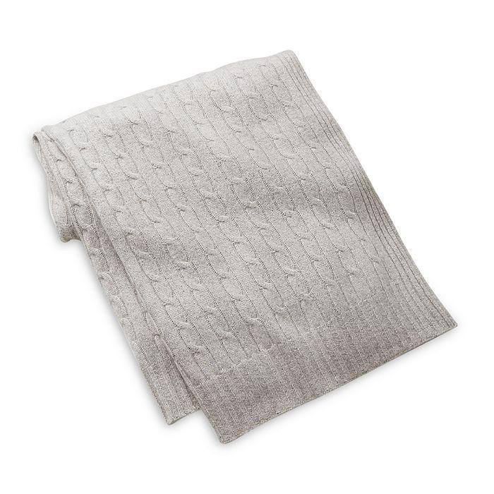 Ralph Lauren Cable Cashmere Throw Blanket