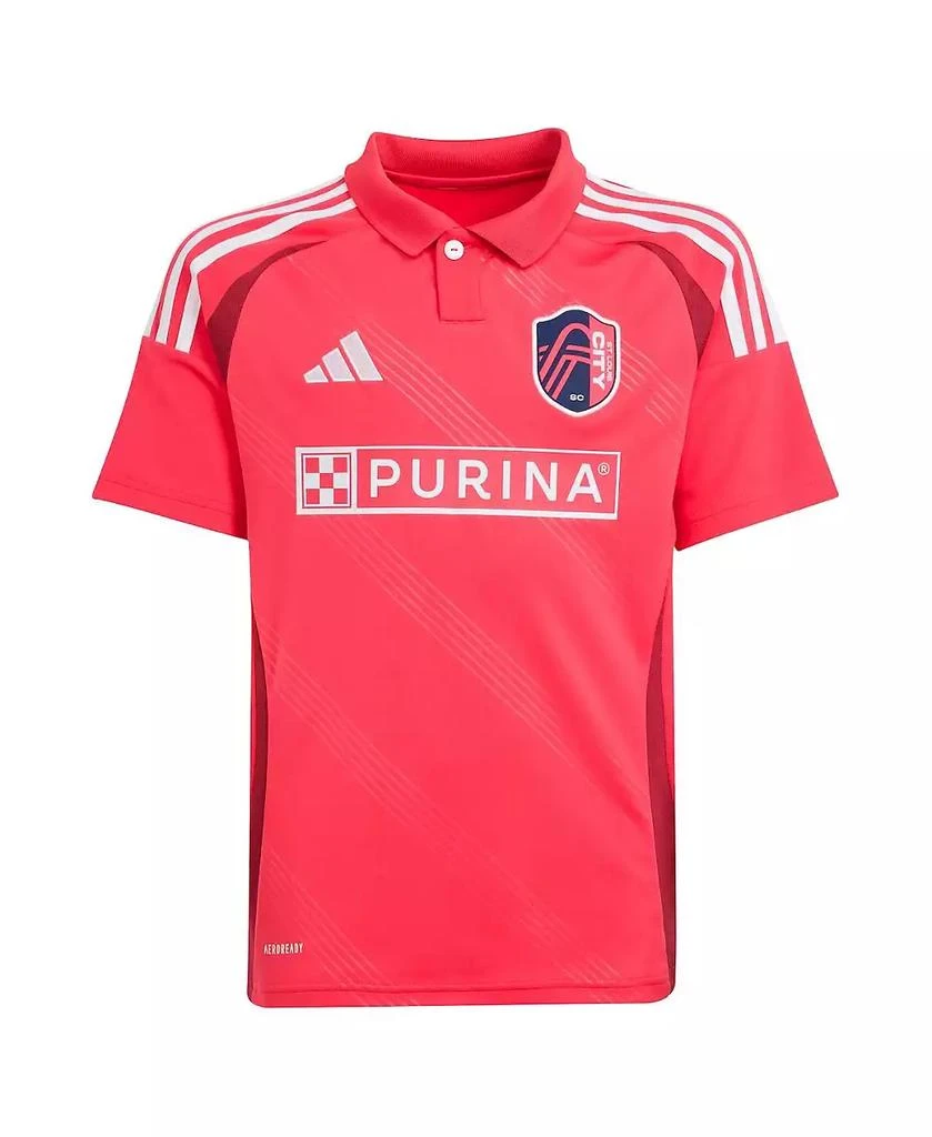 Adidas Big Boys and Girls Joao Klauss Red St. Louis City SC 2025 Forever CITY Red Replica Player Jersey 2