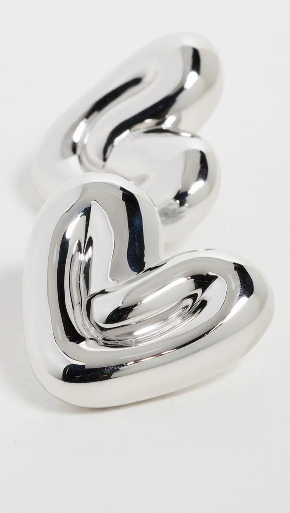 Missoma Puffy Heart Oversized Stud Earrings 3