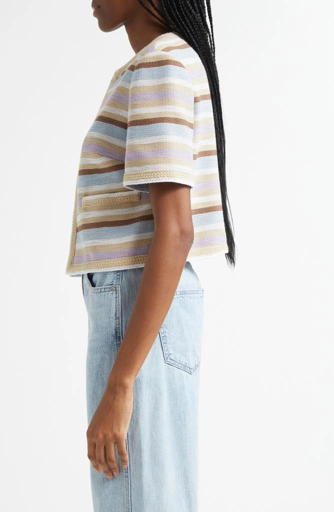 VERONICA BEARD Wyatt Stripe Cardigan 4