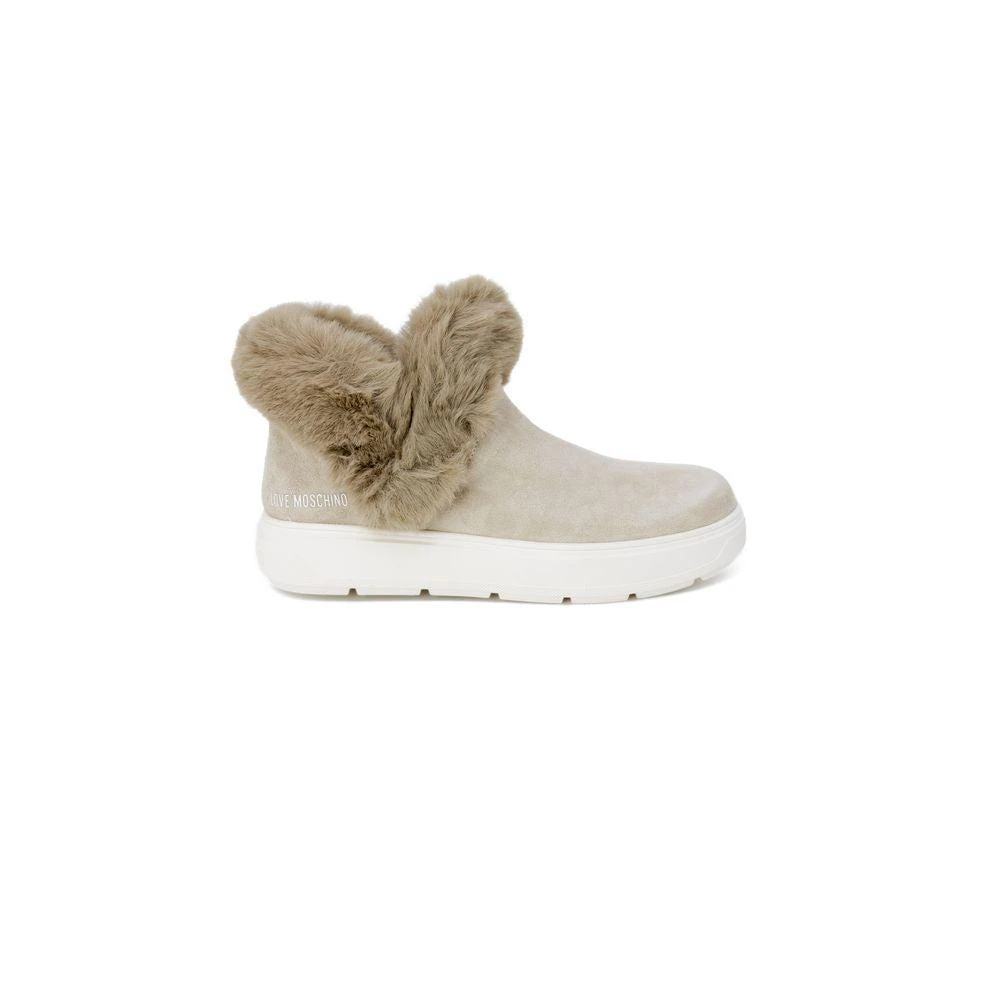 Love Moschino Beige Leather Sneaker 1