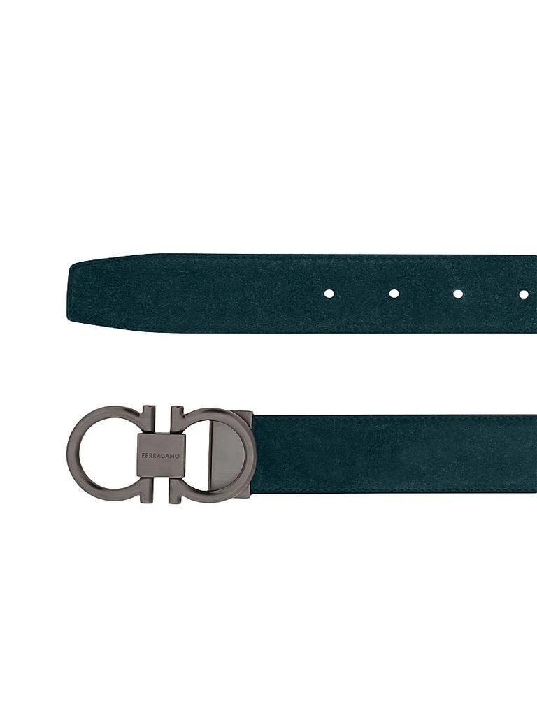 Salvatore Ferragamo Gancini Cut-to-Size Suede Belt 4
