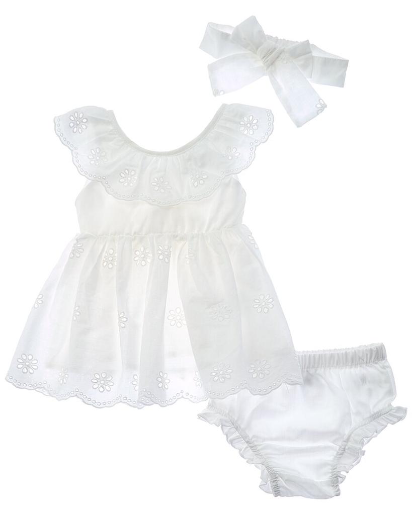 Quiltex Quiltex Eyelet Pretty Woven Special Occasion Dress