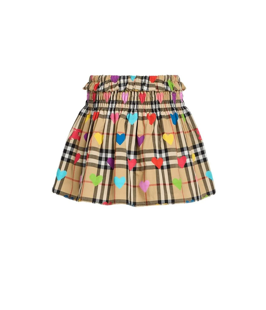 Burberry Ama Check Heart Skirt (Infant) 2