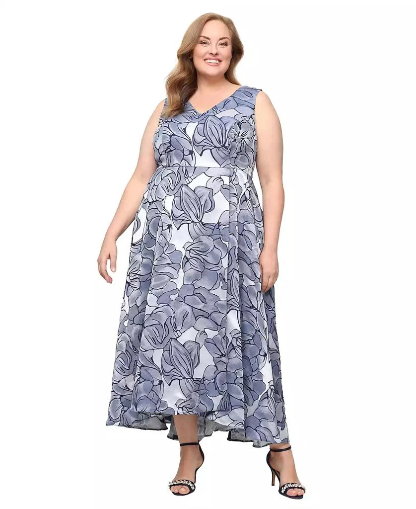 SL Fashions Plus Size High-Low Hem Ball Gown