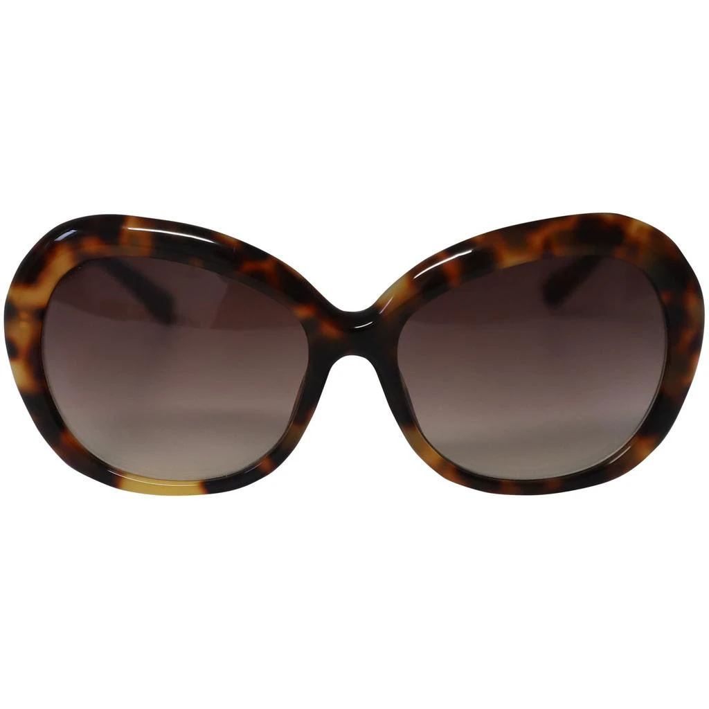 Linda Farrow Ellen Tortoiseshell Round Sunglasses in Tortoiseshell Acetate 1