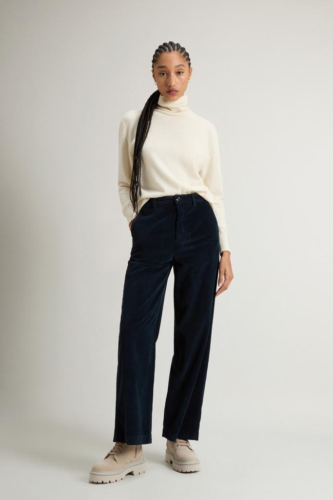 Woolrich Garment-Dyed Corduroy Pants - Women - Blue