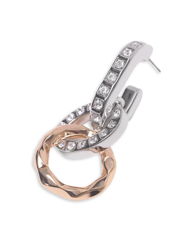 Maje Rhinestone Link Drop Earrings 5