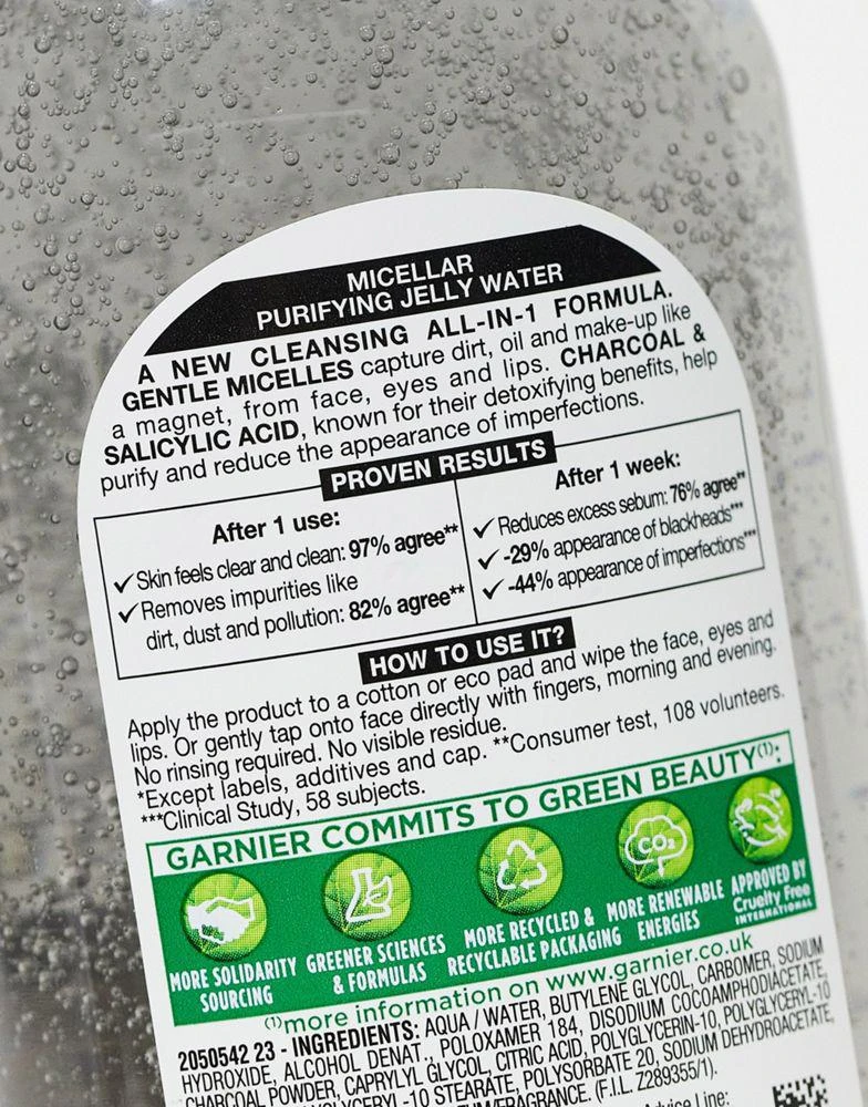Garnier Garnier Pure Active Micellar Water with Charcoal and Salicylic Acid 400ml 3