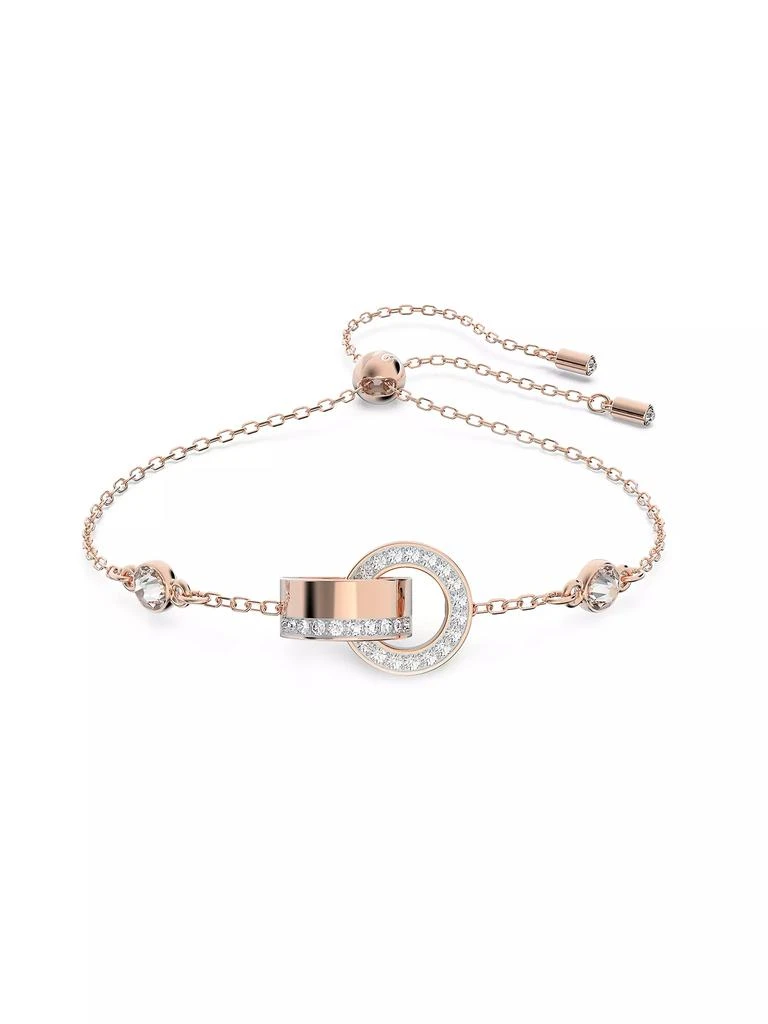 Swarovski Dextera Rose Goldplated Crystal Interlocking Circle Bracelet 1