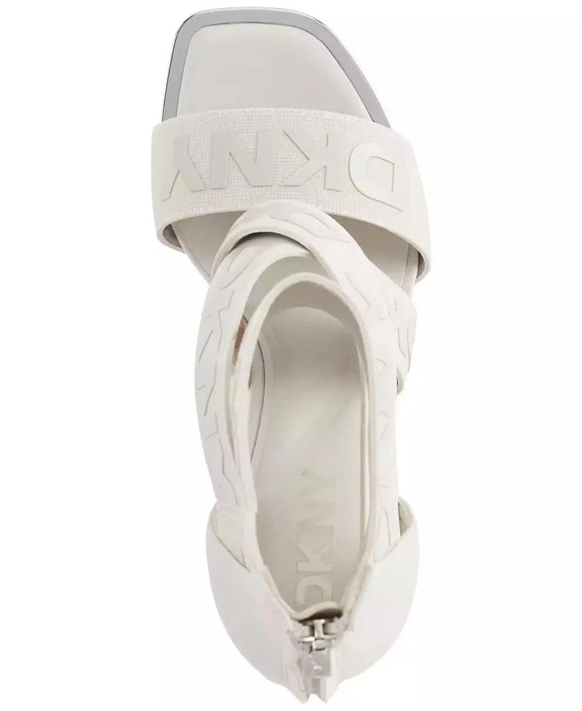 DKNY Women's Coda Signature Logo Ankle Strap Sandals 4