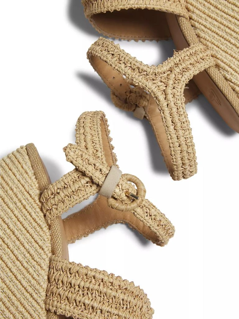 CASTAÑER Fiodora Raffia Wedge Sandals 6