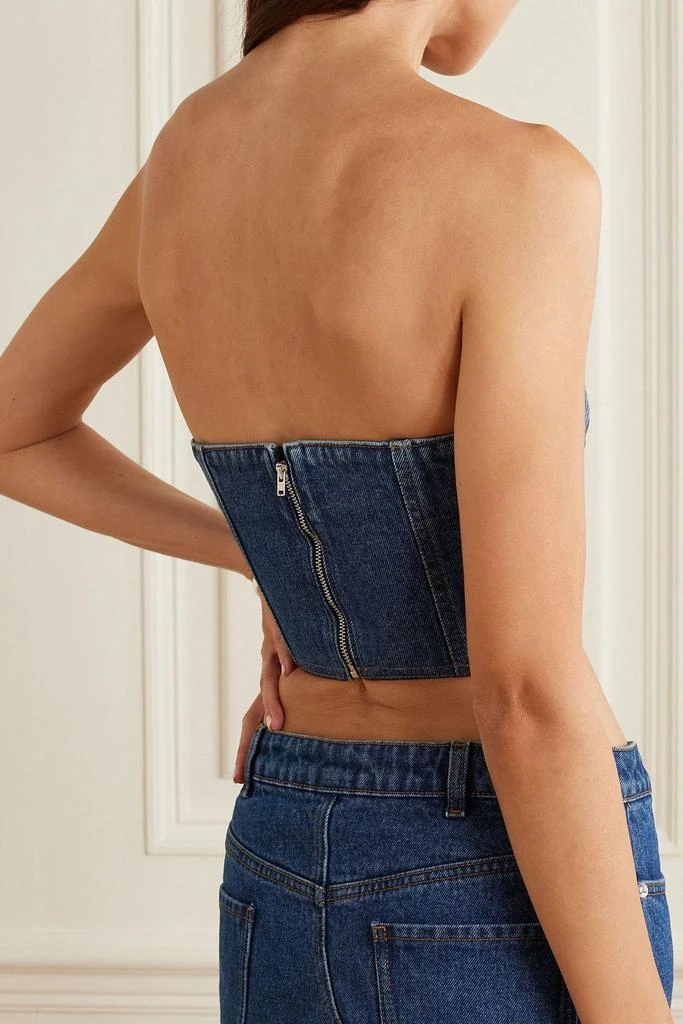 David Koma Denim bustier top 3
