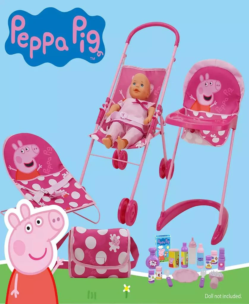 Peppa Pig Pink White Dots Doll Sleep N' Play Set 9