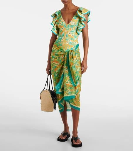 ALÉMAIS Jeff printed cotton beach cover-up 2