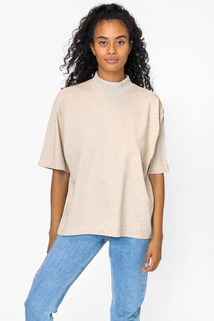 Los Angeles Apparel 1825GD Unisex - Oversized Short Sleeve High Mockneck T-shirt 14