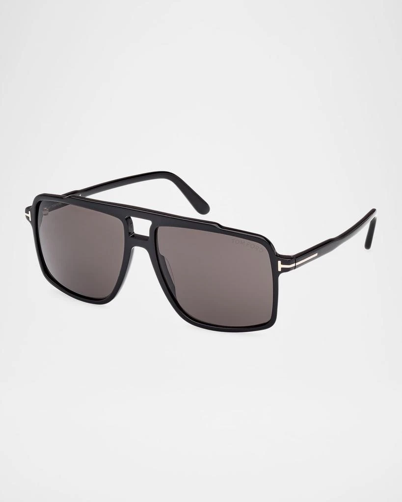 Tom Ford Men's Kemp Acetate Rectangle Sunglasses 3