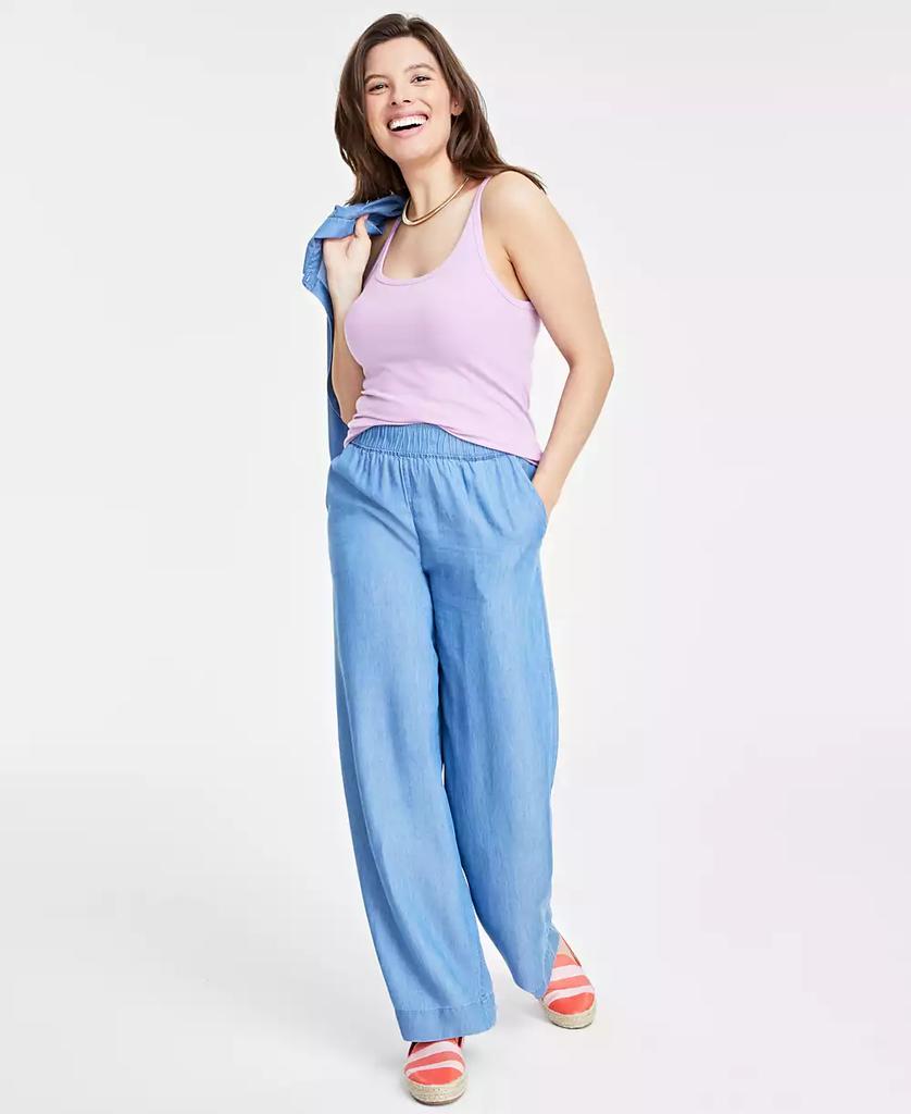 On 34th Women's Ribbed Scoop-Neck Tank Top, Created for Macy's