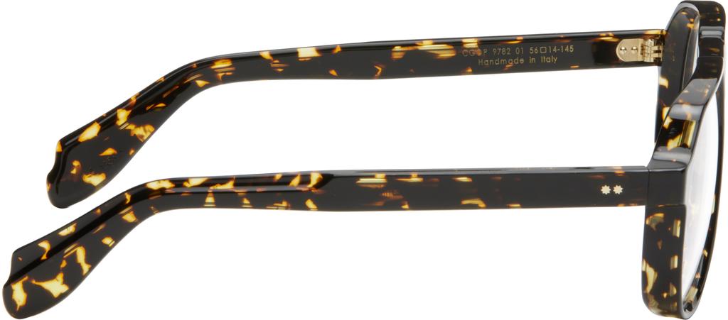 Cutler and Gross Brown & Black 9782 Aviator Glasses