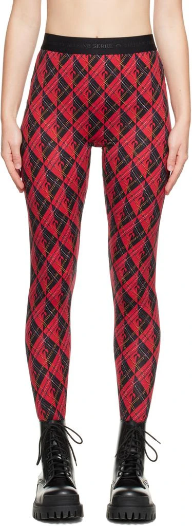 MARINE SERRE Red Printed Legging 1