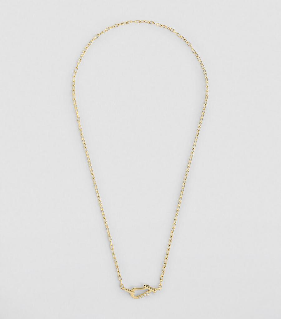 Jade Trau Yellow Gold and Diamond Lola Necklace