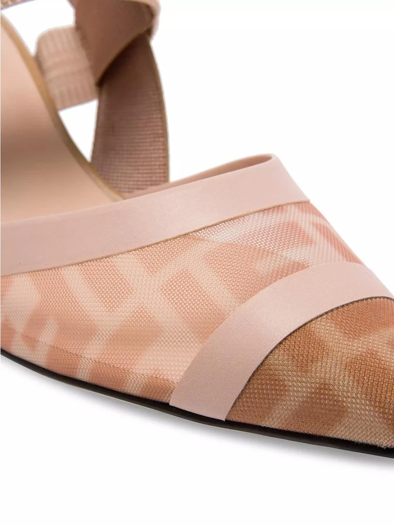 Fendi Colibri 55MM Mesh Slingback Pumps 6