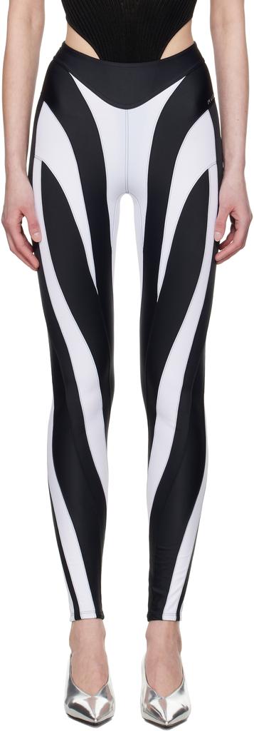 スパッツ・レギンス MUGLER Mesh insert leggings Mugler Mugler Mesh Insert Leggings - Pants - Free Shipping