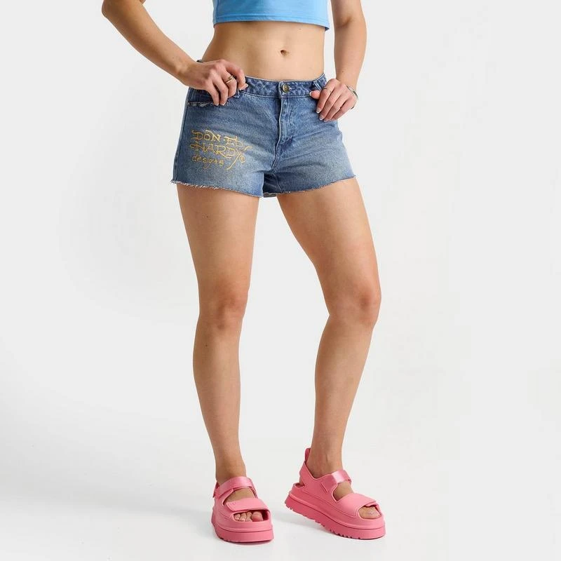 Ed Hardy Women's Ed Hardy Dragon Denim Shorts 1
