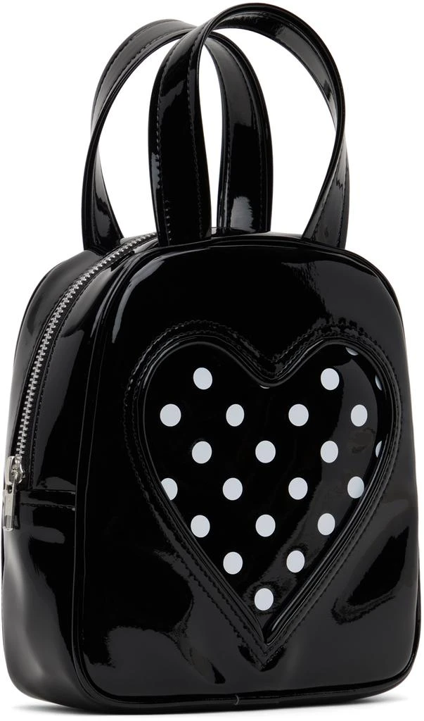 Comme des Garcons Black Synthetic Patent Leather Bag 2