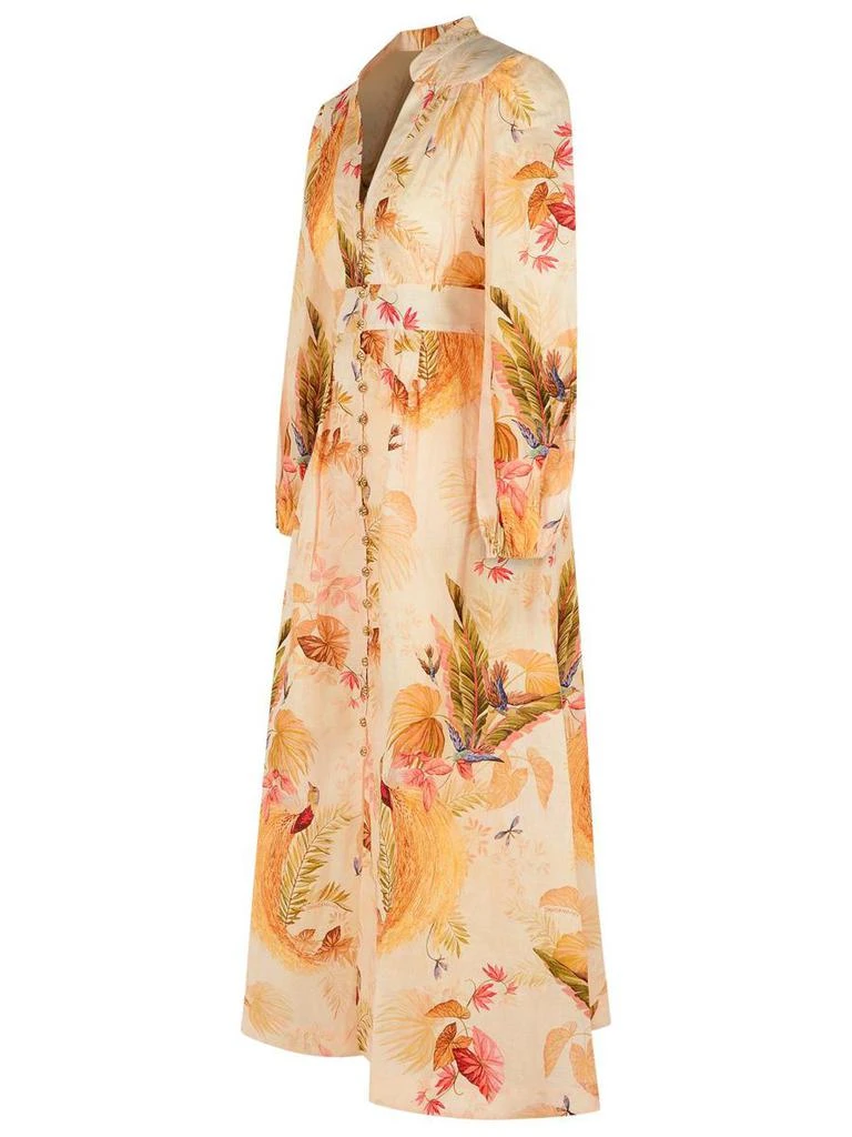 knee length dresses for ladies ZIMMERMANN GOLDEN EMBROIDERED ANGLAISE LINEN WRAP DRESS – Caroline's  Fashion Luxuries main image 1