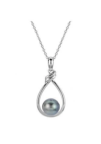 PearLustre by Imperial Sterling Silver Tahitian Pearl Pendant