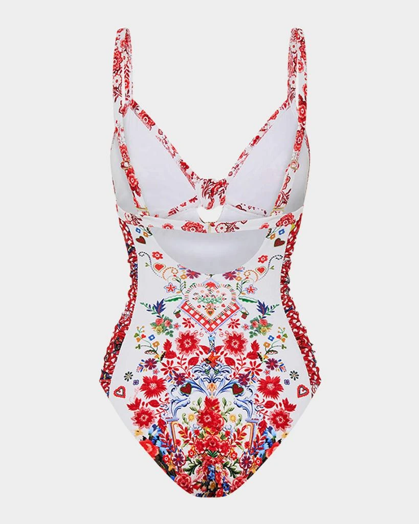 Camilla Faith, Luck & Justice Knot Front Panelled One-Piece Swimsuit 2