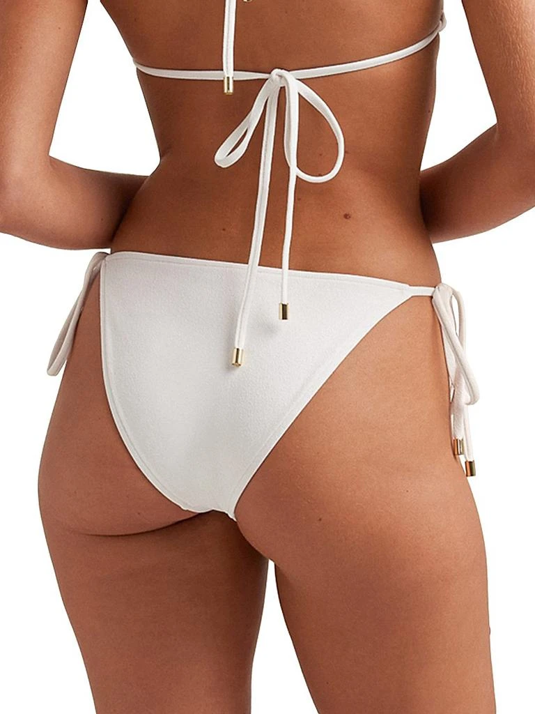 Peony Memoir Embroidered String Bikini Bottom 4