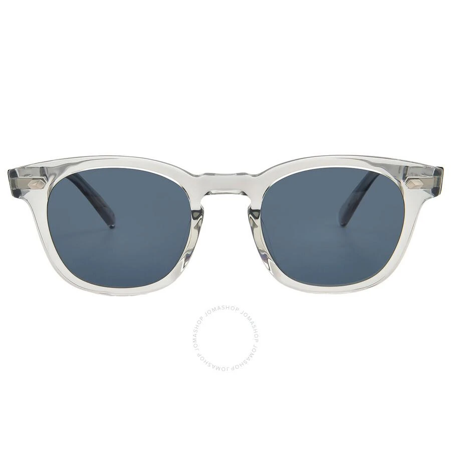 Mr. Leight HANALEI S Bluie Opal Oval Sunglasses ML2022 GRYSTN-PLT/BLUOPL 45 1