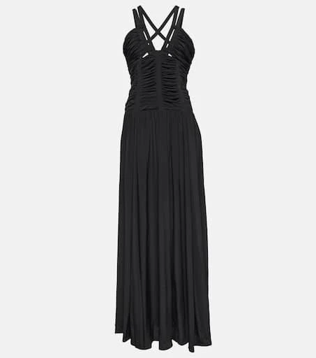 Ulla Johnson Anya pleated silk gown 1