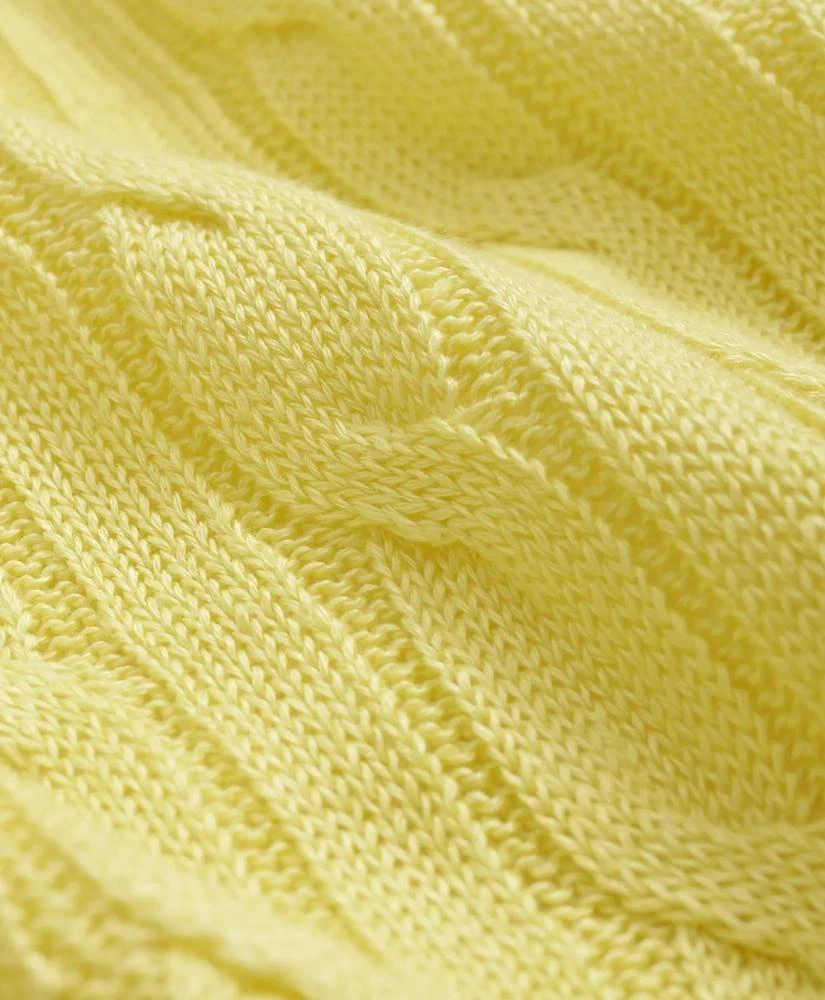 Brooks Brothers Linen Cable Knit Sweater 3