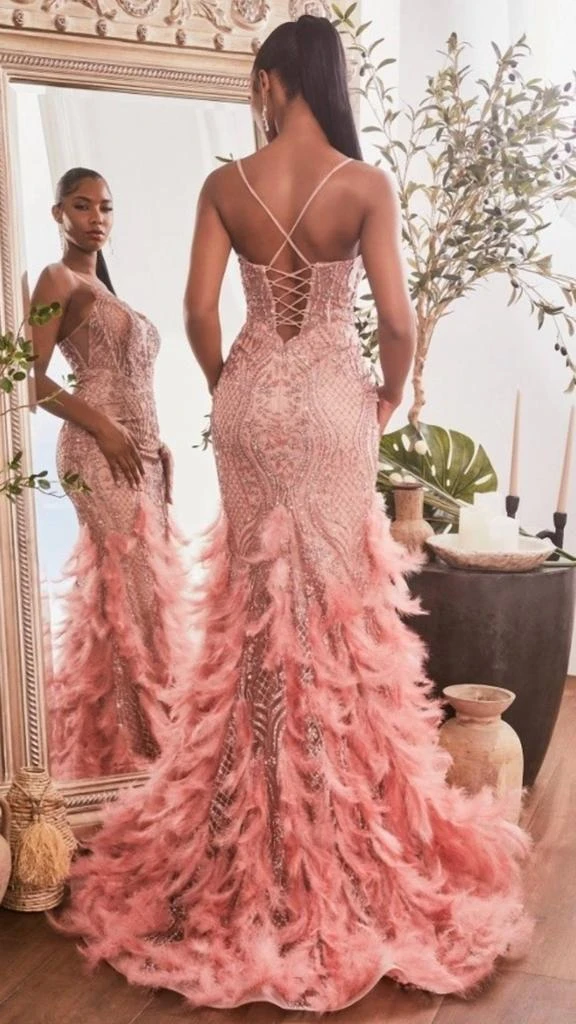 Ladivine Ladivine - Feathered Mermaid Gown 3