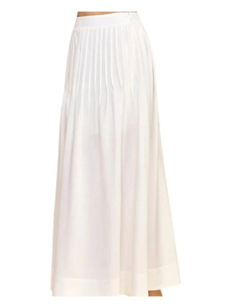 PINCH Pintuck A-Line Maxi Skirt In Off White 3