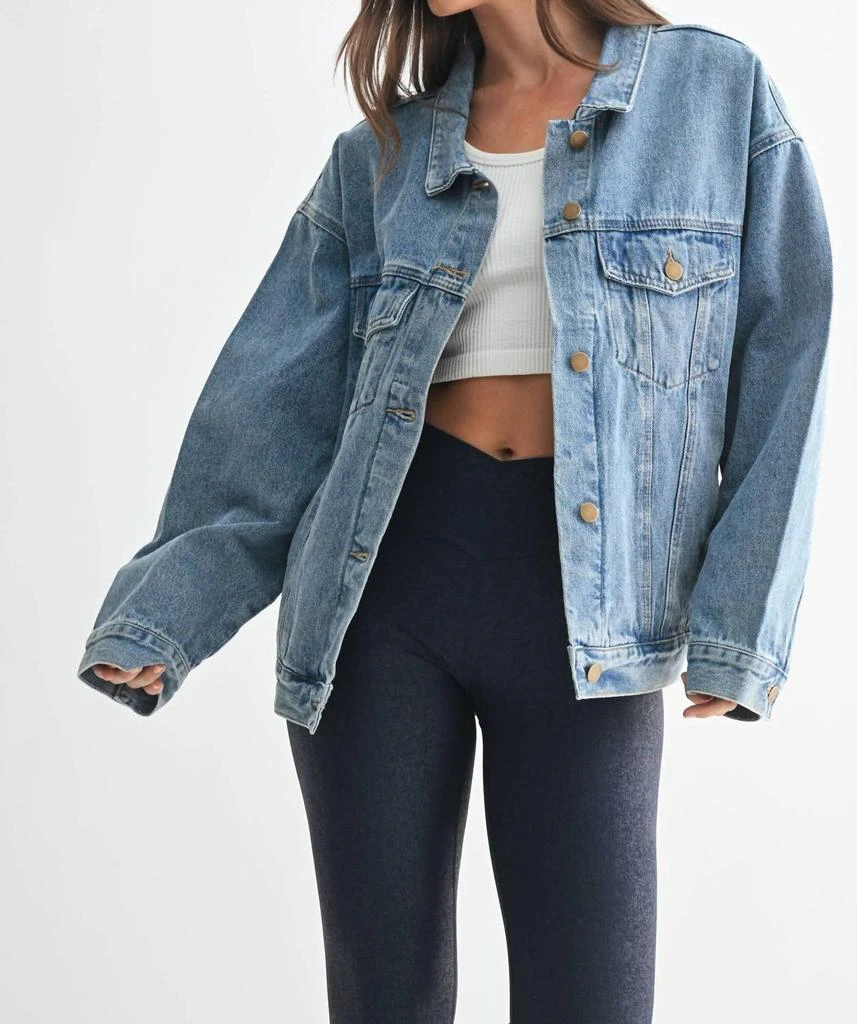 mono b Mono B - Boxy-cut Denim Jacket
