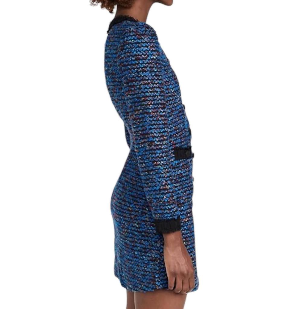 Saloni Alicia Dress In Blue
